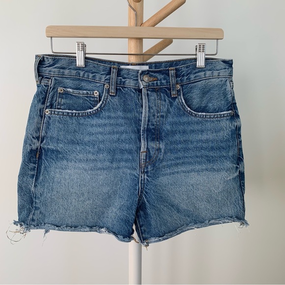 Zara High Rise Jean Shorts - Picture 1 of 5